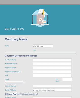 Sales Order Form Template | JotForm