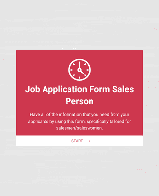 Form Templates: Sales Person Job Application Form 