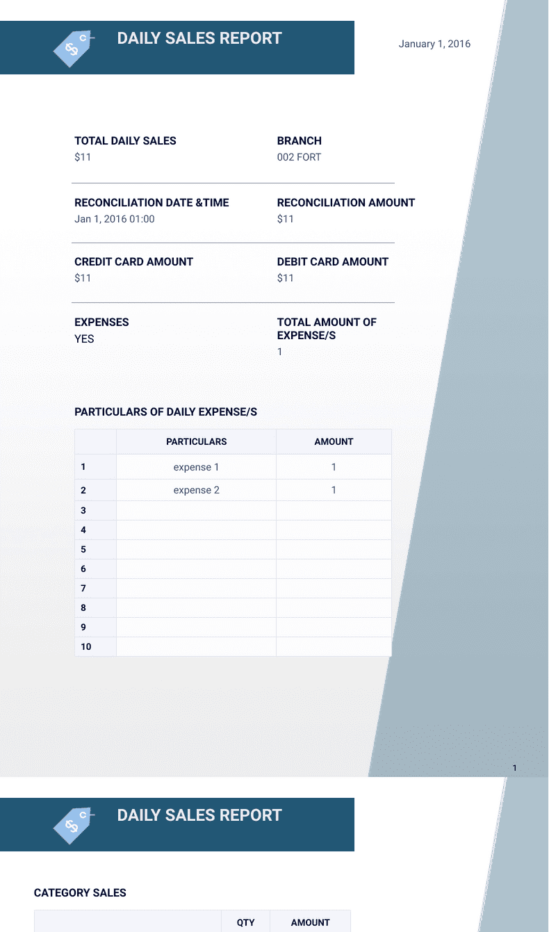 Sales Report Template PDF Templates Jotform