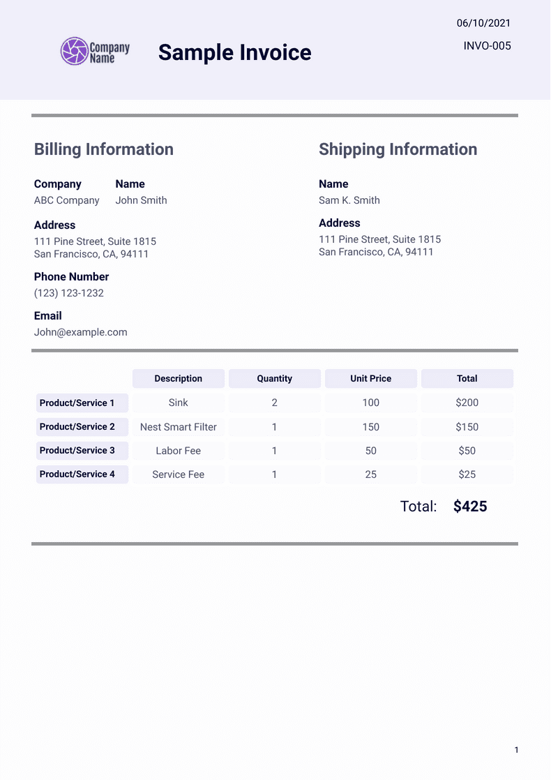 USA Hermes invoice template in Word and PDF format, fully  Invoice  template, English writing skills, Statement template