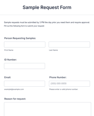 Sample Request for Prospect Client Form Template | Jotform