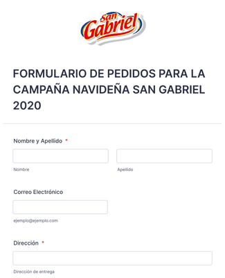 Form Templates: San Gabriel 2020