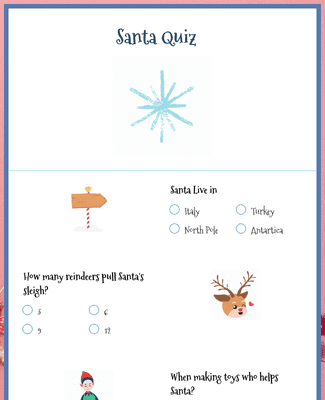 Santa Quiz Form Template | Jotform