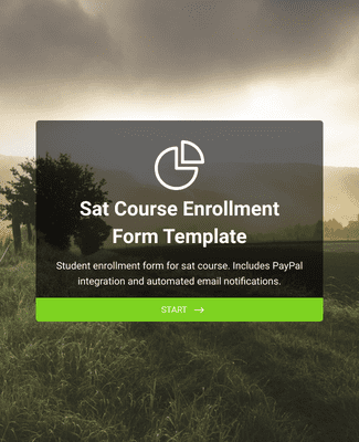 Form Templates: SAT Course Enrollment Form Template