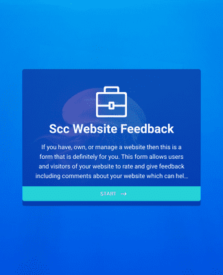 Form Templates: SCC Website Feedback