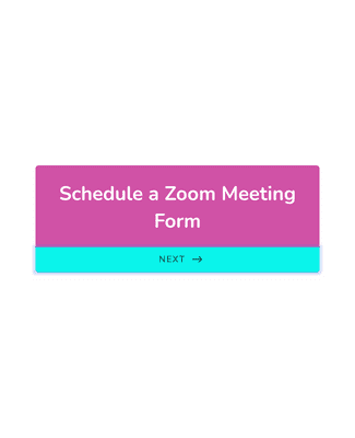 Schedule a Zoom Meeting Form