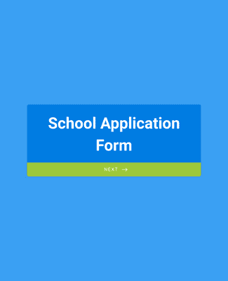 Form Templates: School Application Form