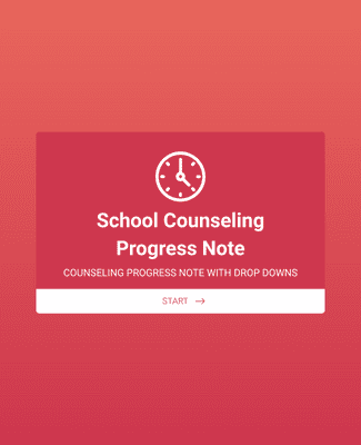Form Templates: SCHOOL COUNSELING PROGRESS NOTE