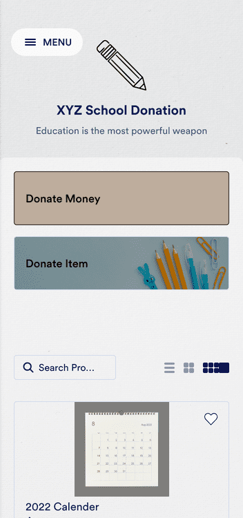 School Donation App
