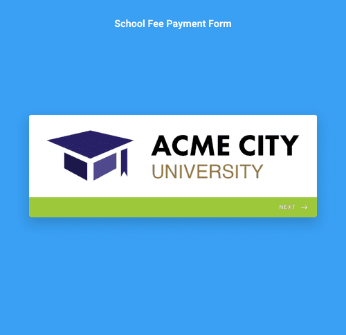 Form Templates: School Fee Payment Form