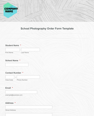Form Templates: School Photography Order Form Template