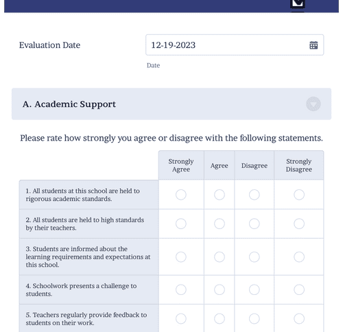 School Quality Survey Form Template | Jotform