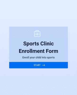 Form Templates: School Sports Clinic Enrollment Form