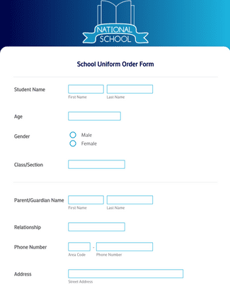 Sublimated Uniform Order Form Template | JotForm