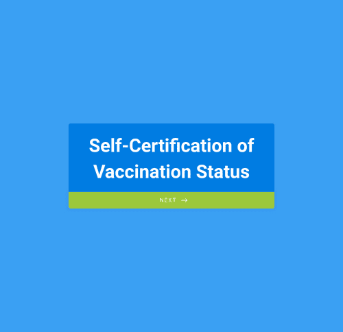 Form Templates: Self Certification Of Vaccination Status