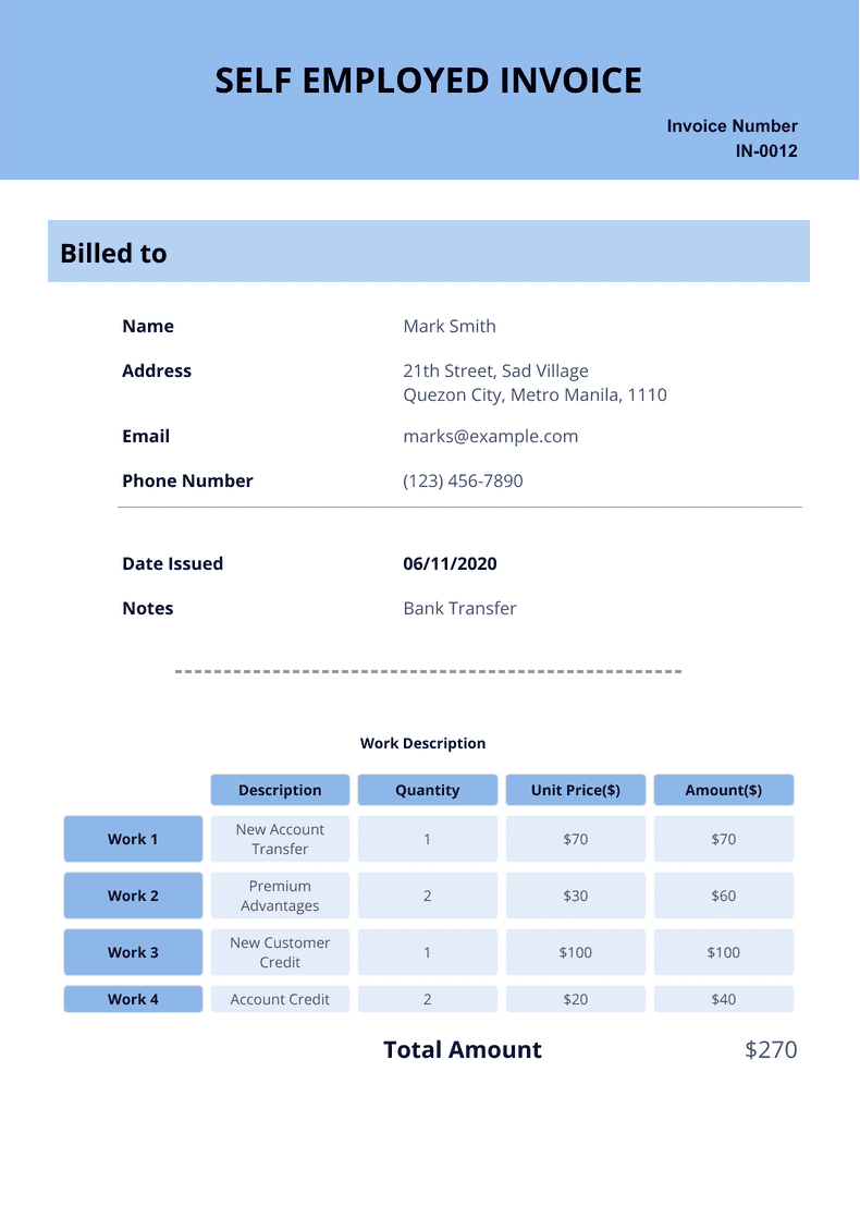 invoice template fillable pdf