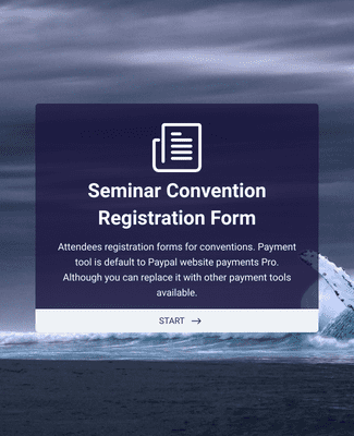 Form Templates: Seminar Convention Registration Form