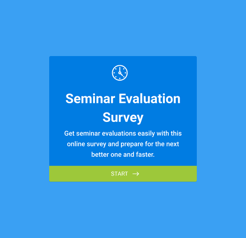 Form Templates: Seminar Evaluation Survey