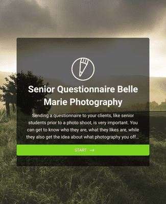 Form Templates: Senior Photography Questionnaire
