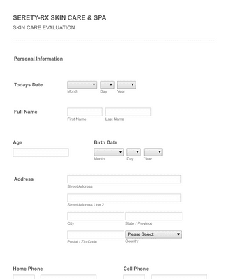 SPA Evaluation Form