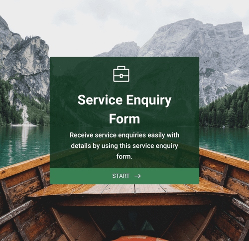 Form Templates: Service Enquiry Form
