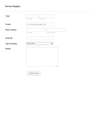 Service Request Form Template | Jotform