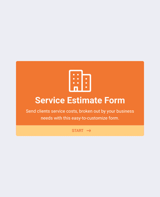 Form Templates: Service Estimate Form