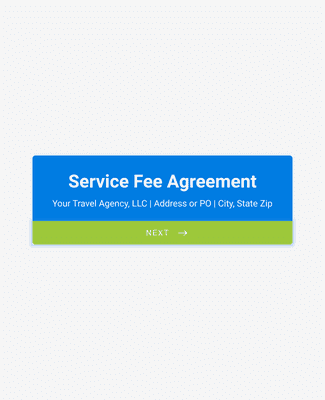 Service Fee Agreement Template