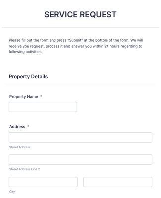 Service Request Form Template | Jotform