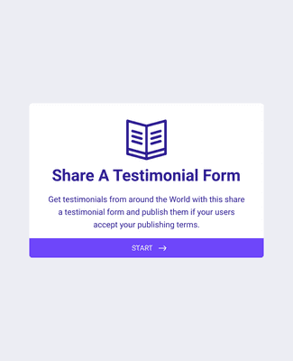 Form Templates: Share a Testimonial Form