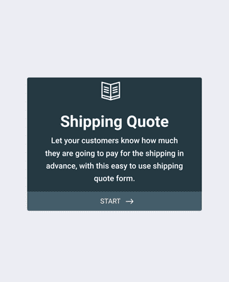 Form Templates: Shipping Quote Form