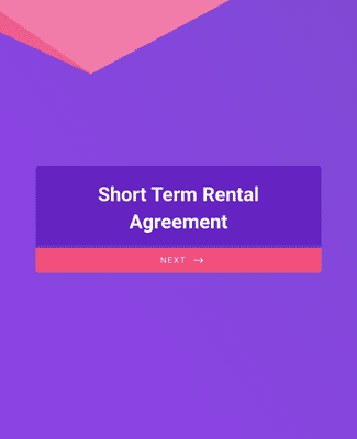 Form Templates: Short Term Rental Agreement