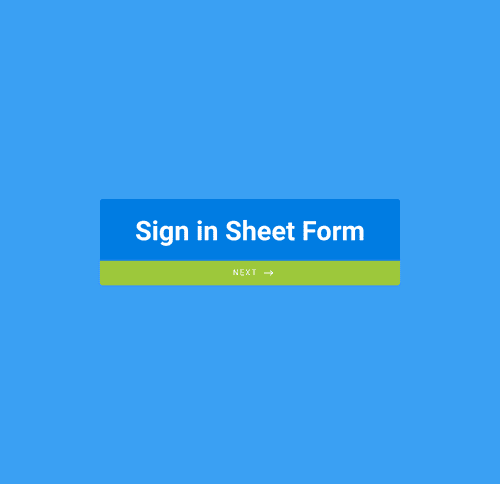 Form Templates: Sign in Sheet Form