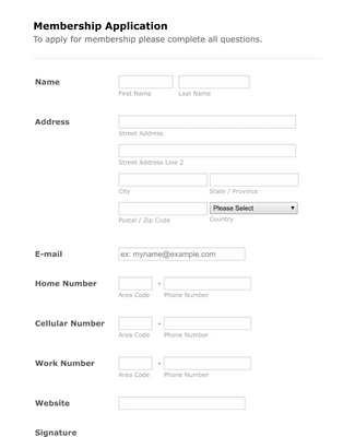 Signup Form