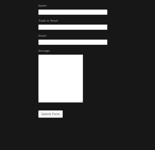 Simple Dark Themed Contact Form Template | Jotform