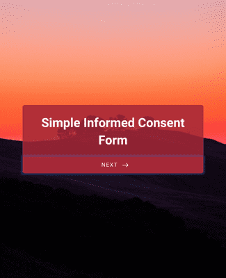 Form Templates: Simple Informed Consent Form