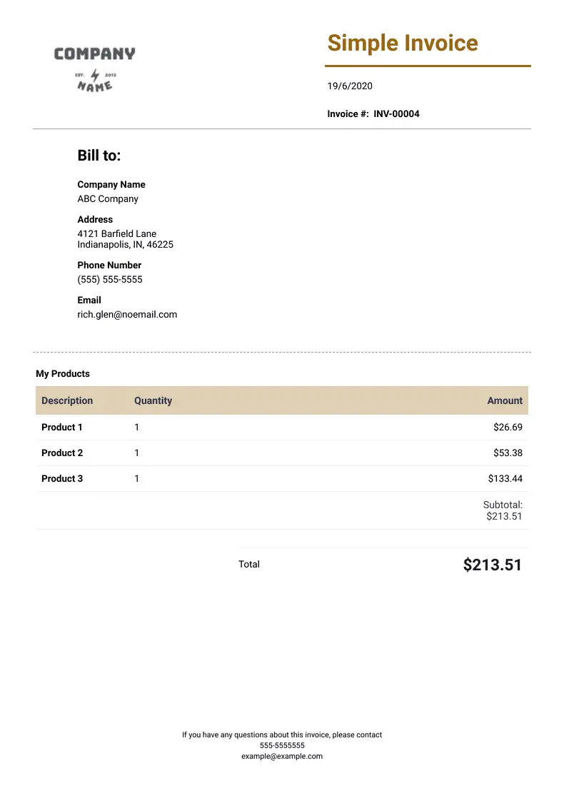 70 Free Invoice Templates Jotform