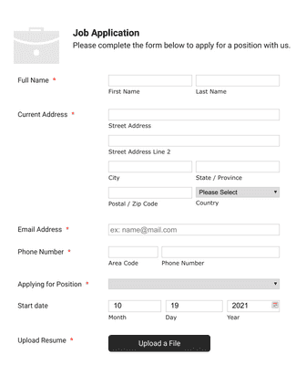 Job Search Log Form Template | Jotform