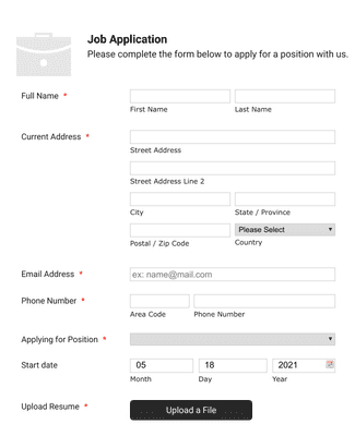 Babysitter Application Form Template JotForm