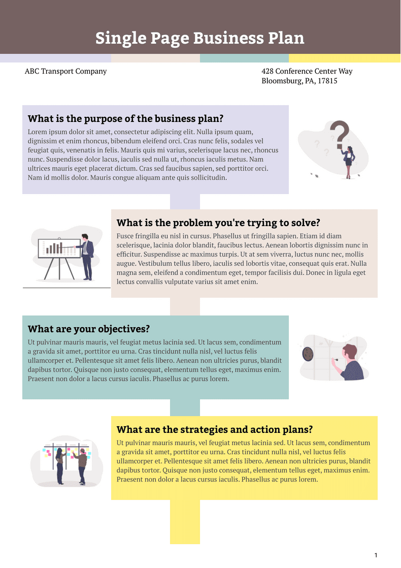 Strategic Plan Template - PDF Templates | Jotform