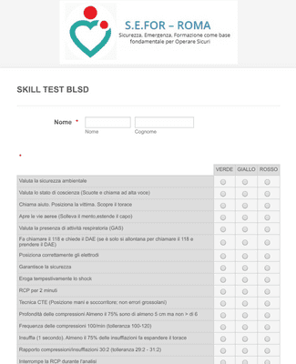 Form Templates: Skill Test Evaluation Form In Italian