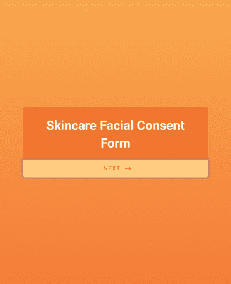 Form Templates: Skincare Facial Consent Form
