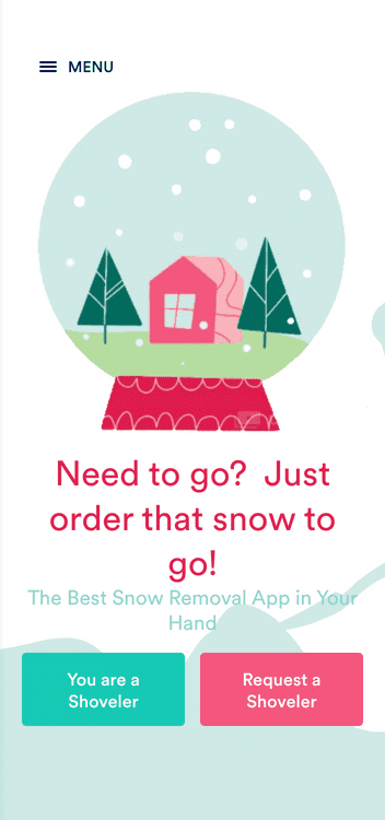 Snow Shoveling App