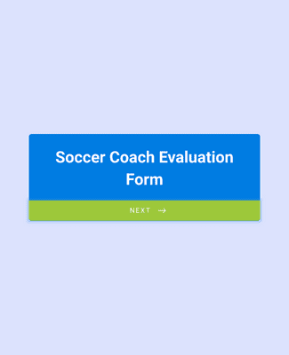 Form Templates: Soccer Coach Evaluation Form