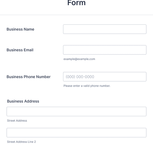 Form Templates: Social Media Marketing Client Intake Form