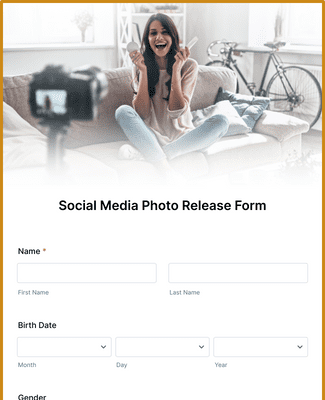 Form Templates: Social Media Photo Release Form