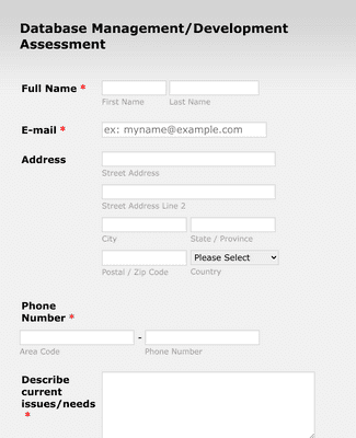 Software Development Assessment Form Template | Jotform