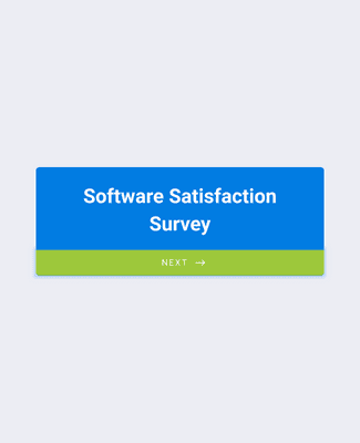 Form Templates: Software Satisfaction Survey