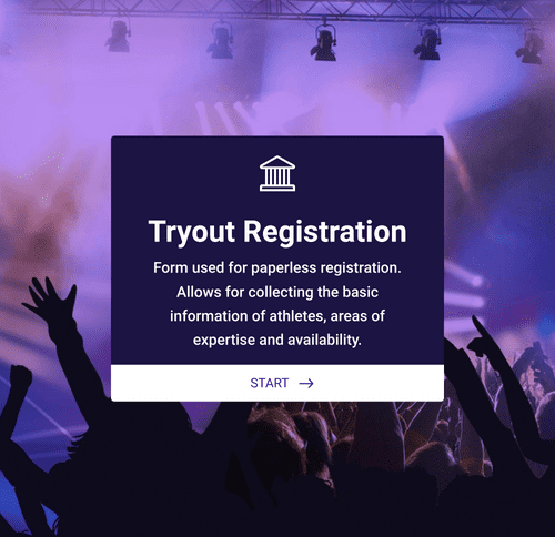 Form Templates: Sports Registration Form
