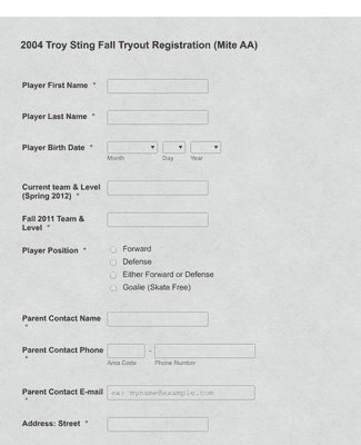 sport s registration form template jotform